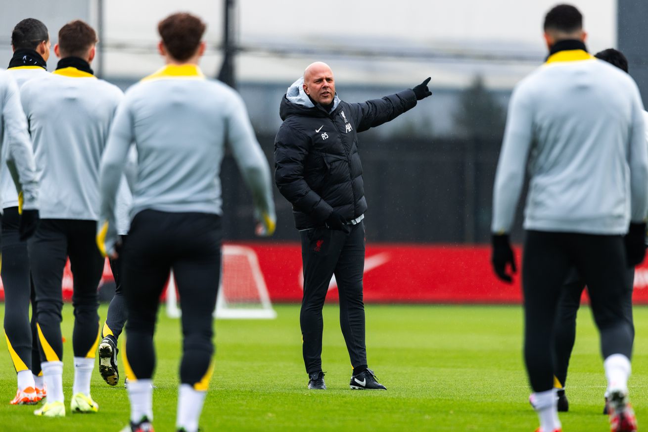 Liverpool FC Training Session And Press Conference - UEFA Champions League 2024/25 League Phase MD7