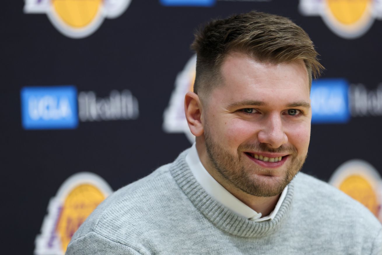 Los Angeles Lakers Introduce Luka Doncic, Maxi Kleber & Markieff Morris