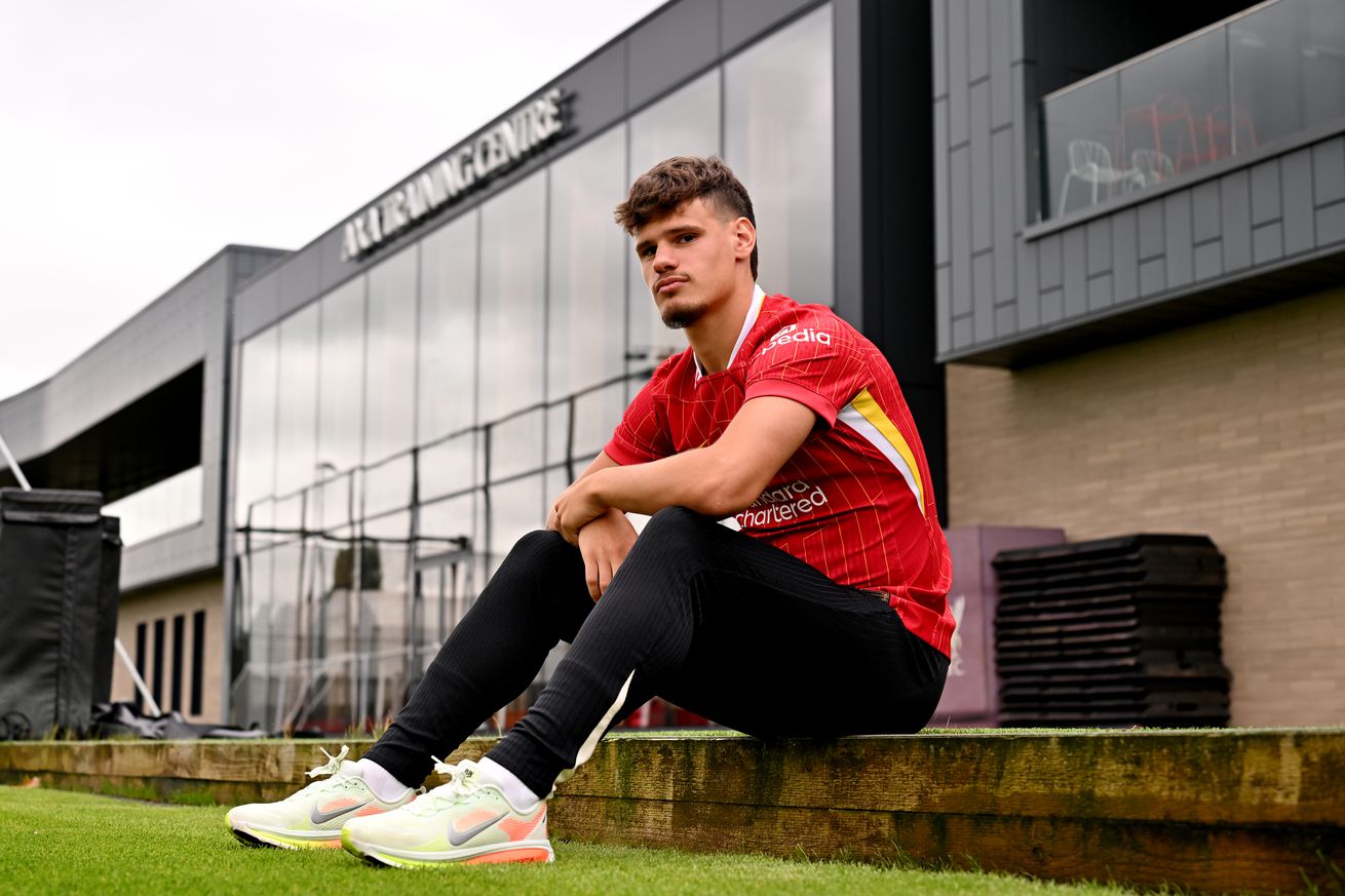 Liverpool Unveil New Signing Milos Kerkez